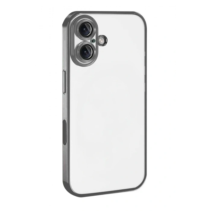 Mey İthalat®   iPhone 17  Lensli Silikon - Titan Gri