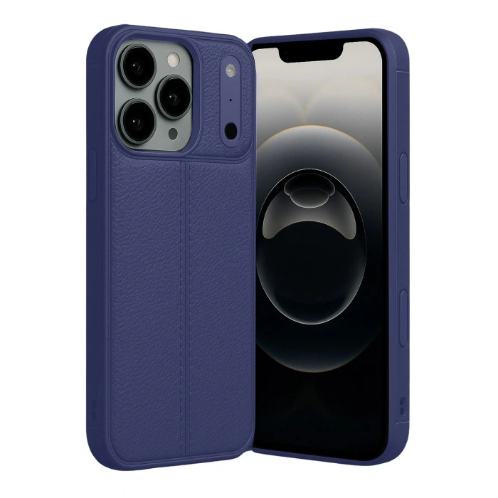 Mey İthalat®   iPhone 17 Pro Auto Focus Kapak - Lacivert