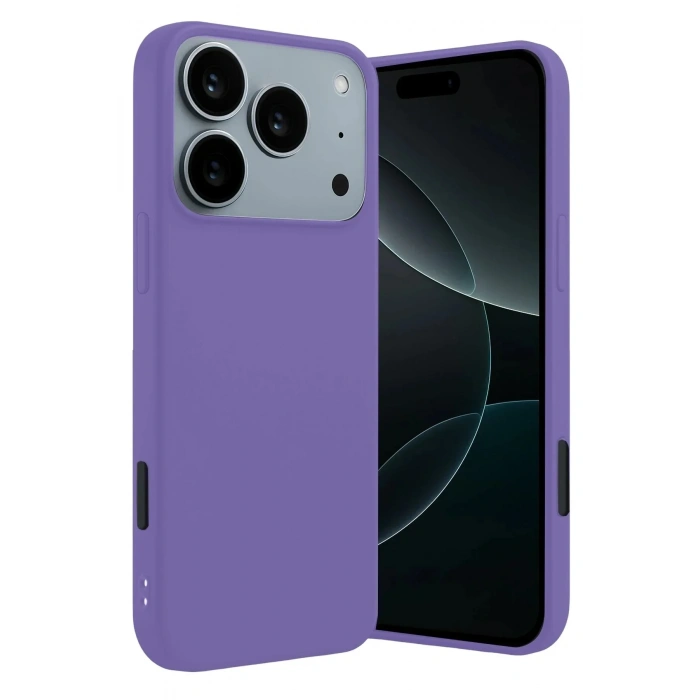Mey İthalat®   iPhone 17 Pro First Silikon - Lila