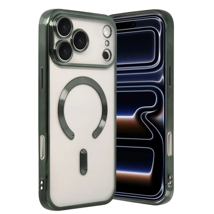 Mey İthalat®   iPhone 17 Pro Kross Magneticsafe Kapak - Koyu Yeşil
