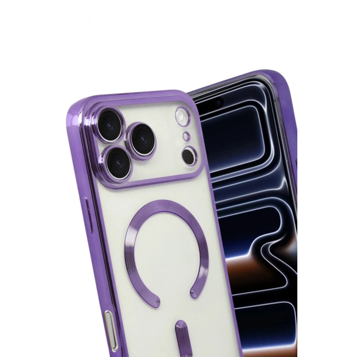 Mey İthalat®   iPhone 17 Pro Kross Magneticsafe Kapak - Mor