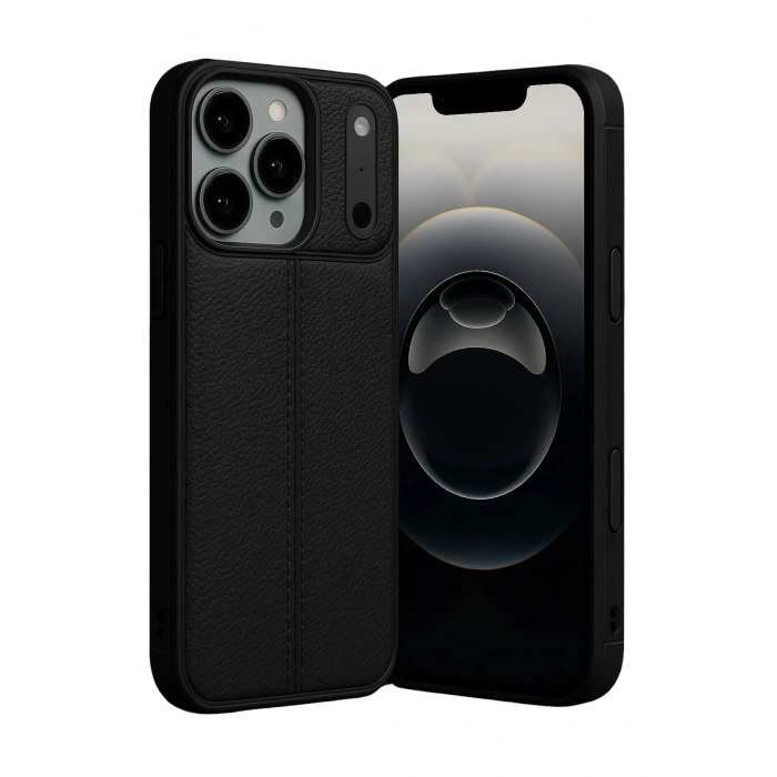 Mey İthalat®   iPhone 17 Pro Max Auto Focus Kapak - Siyah