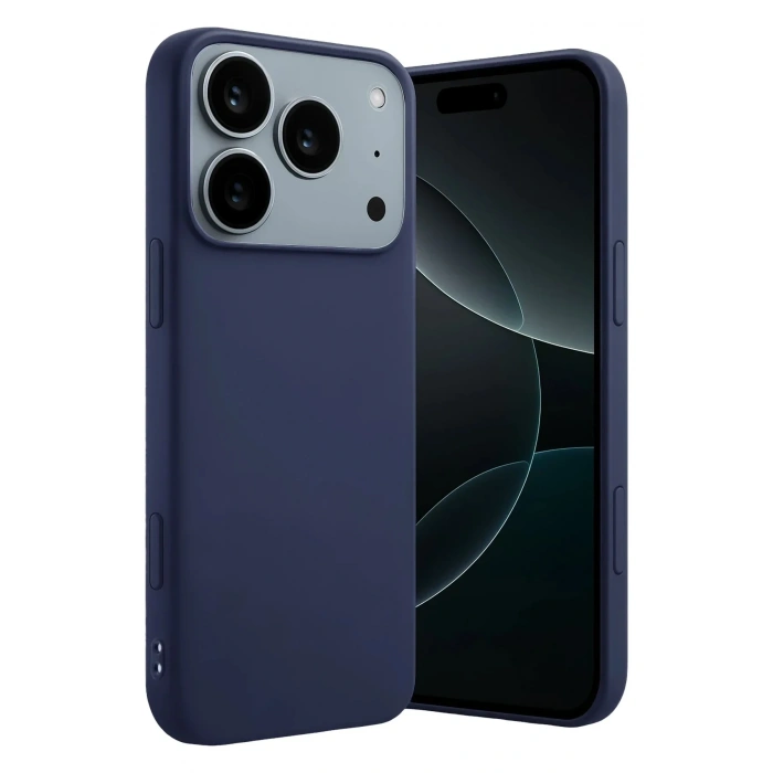 Mey İthalat®   iPhone 17 Pro Max First Silikon - Lacivert