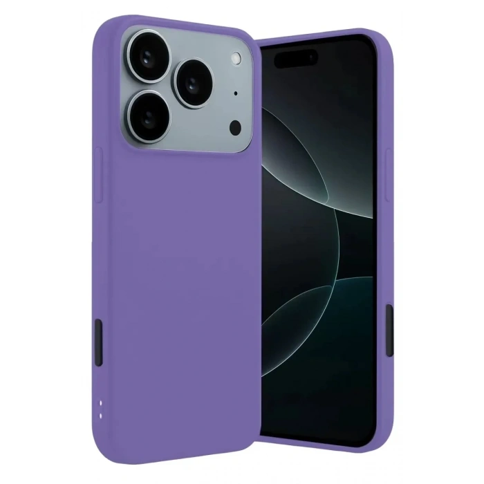 Mey İthalat®   iPhone 17 Pro Max First Silikon - Lila