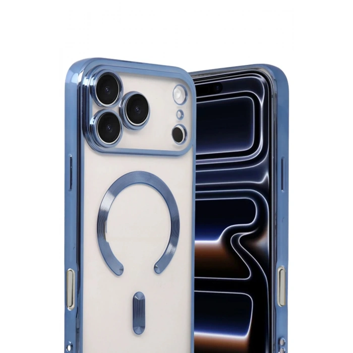 Mey İthalat®   iPhone 17 Pro Max Kross Magneticsafe Kapak - Sierra Blue