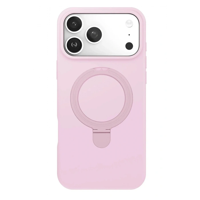 Mey İthalat®   iPhone 17 Pro Regal Magsafe Standlı Kapak - Açık Pembe