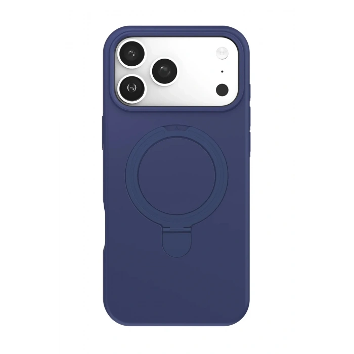 Mey İthalat®   iPhone 17 Pro Regal Magsafe Standlı Kapak - Lacivert