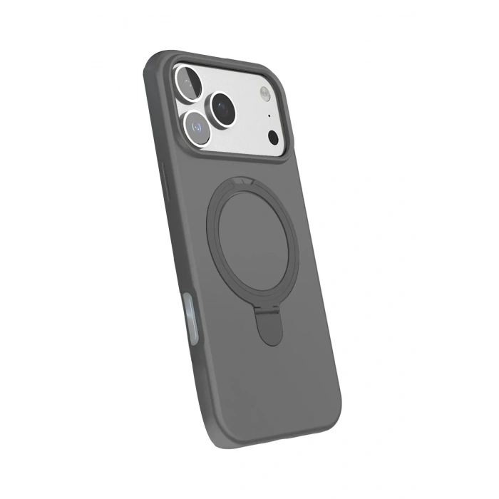Mey İthalat®   iPhone 17 Pro Regal Magsafe Standlı Kapak - Titan Gri