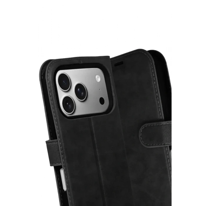 Mey İthalat®   iPhone 17 Pro Trend S Plus Kapaklı Kılıf - Siyah