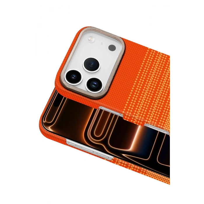 Mey İthalat®   iPhone 17 Pro Vega Magsafe Kapak - Sarı