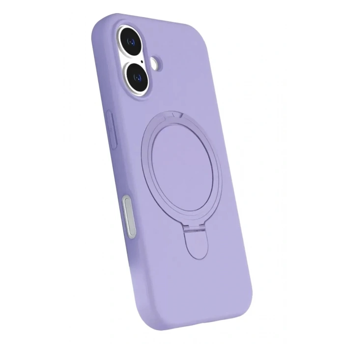 Mey İthalat®   iPhone 17 Regal Magsafe Standlı Kapak - Lila