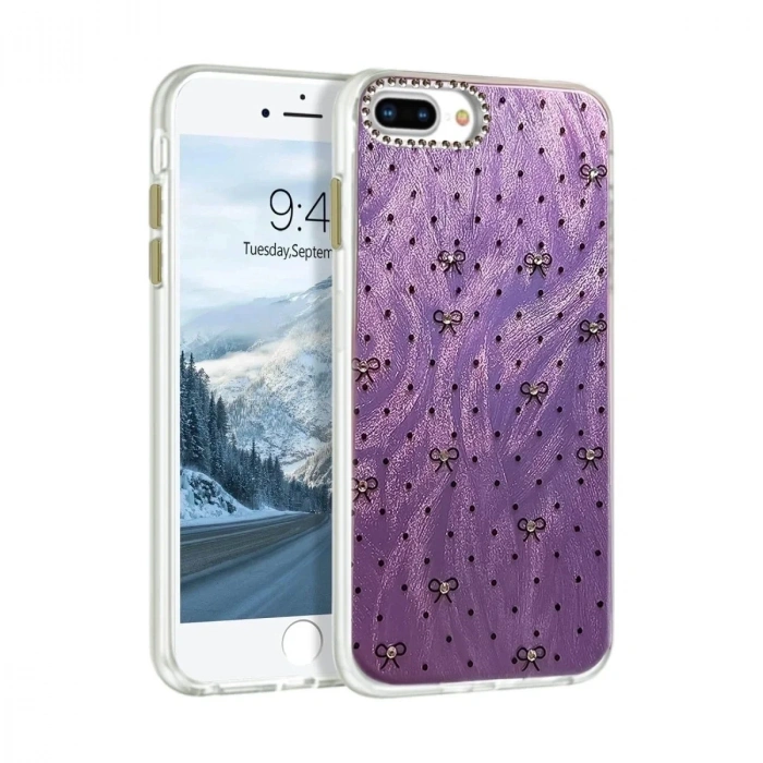 Mey İthalat®  iPhone 7 Plus Kılıf Blade Aynalı Desenli Kapak - Desen 2