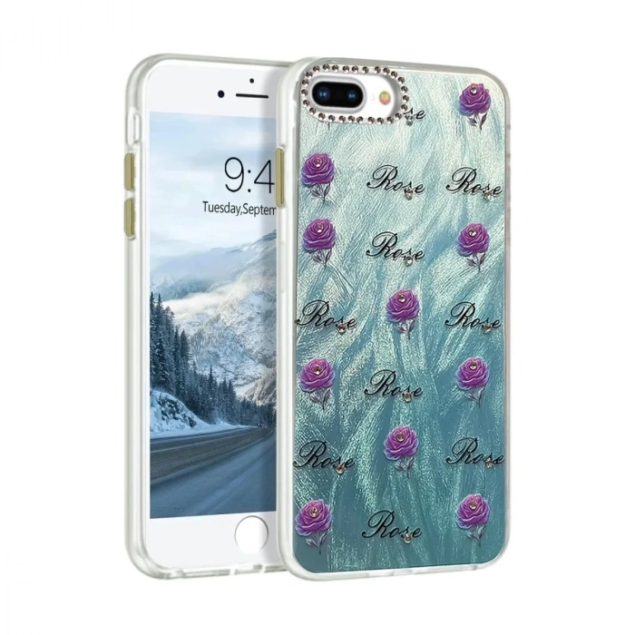 Mey İthalat®  iPhone 7 Plus Kılıf Blade Aynalı Desenli Kapak - Desen 9