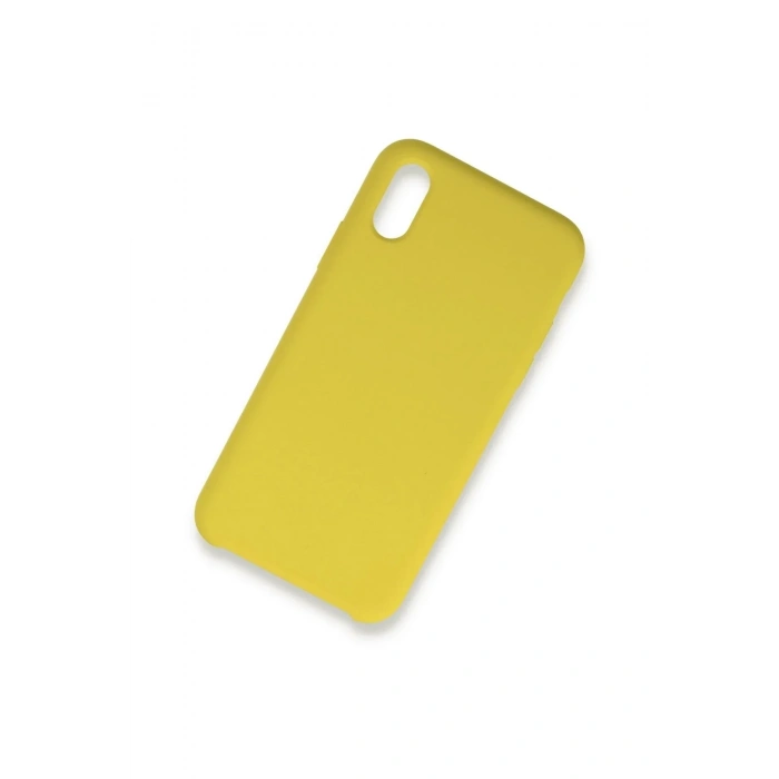 Mey İthalat®  iPhone X Kılıf Lansman Legant Silikon - Sarı