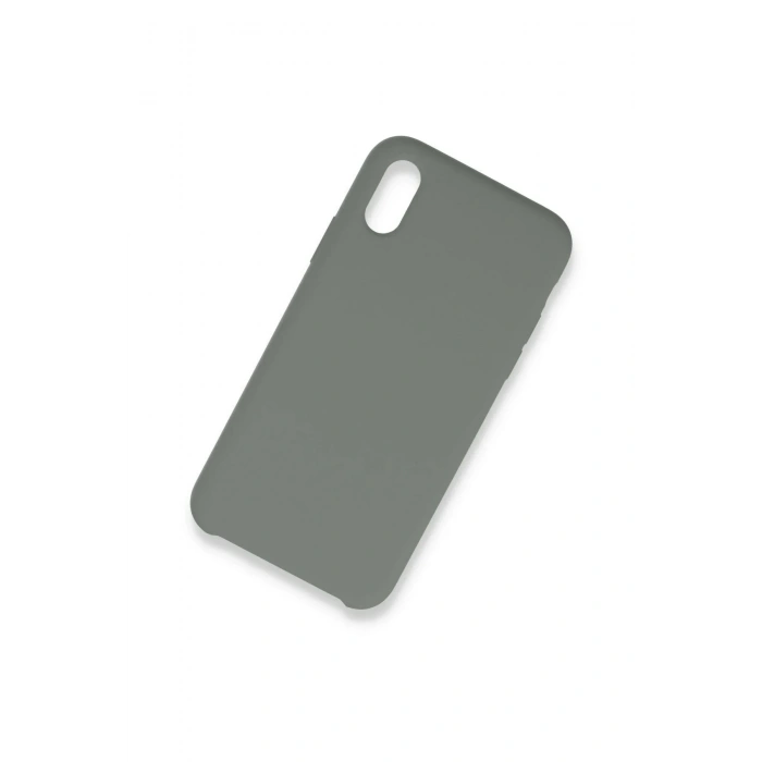Mey İthalat®  iPhone XS Max Kılıf Lansman Legant Silikon - Gri