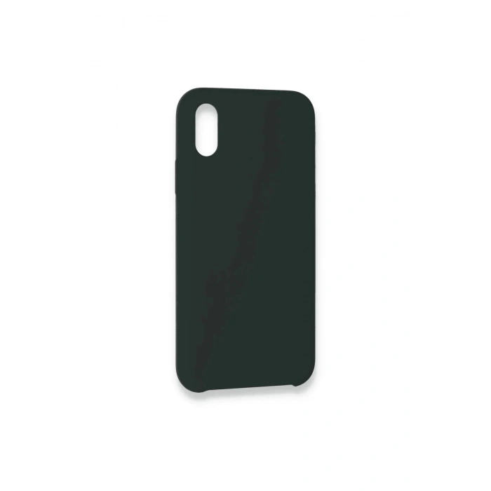 Mey İthalat®  iPhone XS Max Kılıf Lansman Legant Silikon - Koyu Yeşil