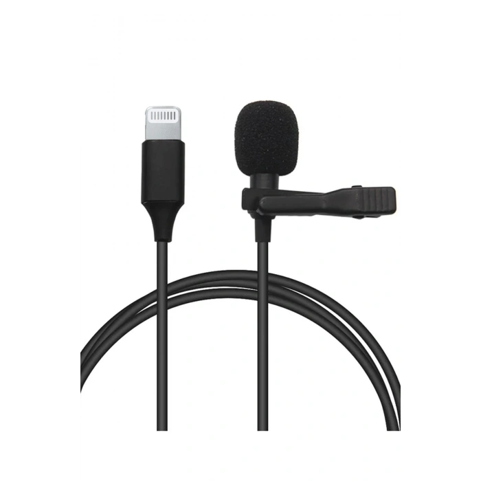 Mey İthalat®  Lightning 2 Metre Double Mikrofon - Siyah