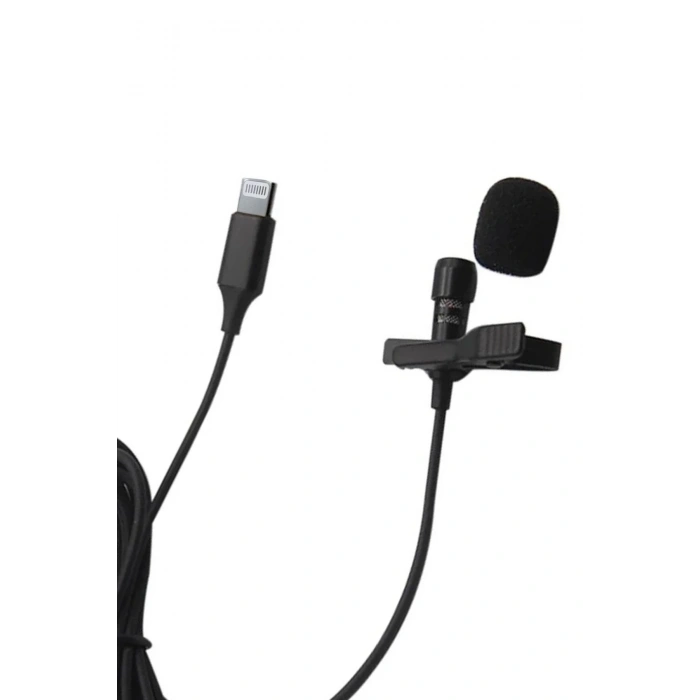 Mey İthalat®  Lightning 2 Metre Double Mikrofon - Siyah