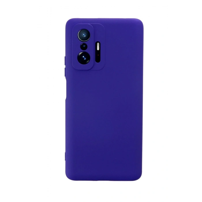 Mey İthalat®   Mi 11T Pro Kılıf Nano içi Kadife Silikon - Mor