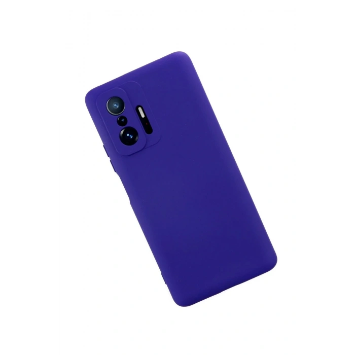 Mey İthalat®   Mi 11T Pro Kılıf Nano içi Kadife Silikon - Mor