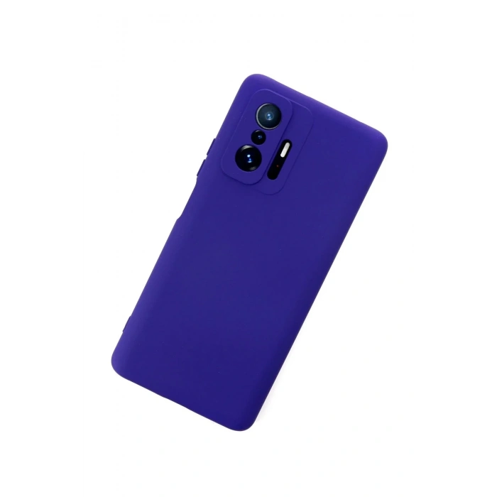 Mey İthalat®   Mi 11T Pro Kılıf Nano içi Kadife Silikon - Mor