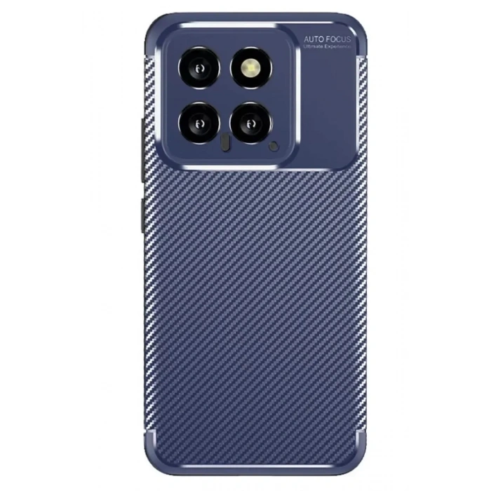 Mey İthalat®   Mi 14T Kılıf Auto Focus Karbon Kapak - Lacivert
