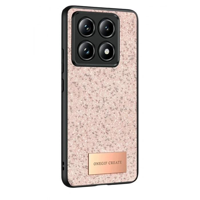 Mey İthalat®   Mi 14T Pro Bright Simli Kapak - Pembe