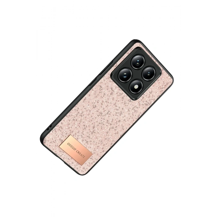 Mey İthalat®   Mi 14T Pro Bright Simli Kapak - Pembe