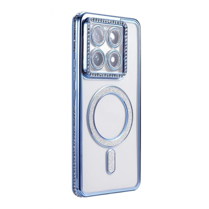 Mey İthalat®   Mi 14T Pro Joke Simli Magneticsafe Kılıf - Mavi