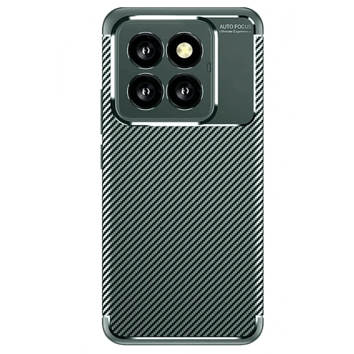 Mey İthalat®   Mi 14T Pro Kılıf Auto Focus Karbon Kapak - Koyu Yeşil