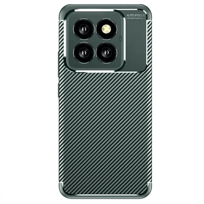 Mey İthalat®   Mi 14T Pro Kılıf Auto Focus Karbon Kapak - Koyu Yeşil
