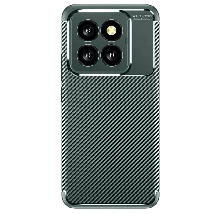 Mey İthalat®   Mi 14T Pro Kılıf Auto Focus Karbon Kapak - Koyu Yeşil