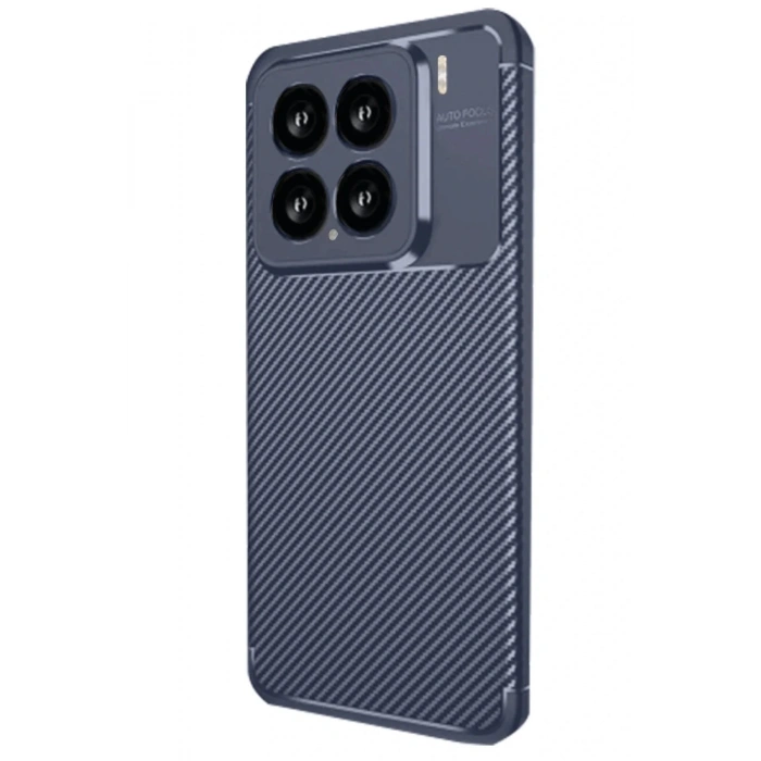 Mey İthalat®   Mi 15 Kılıf Auto Focus Karbon Kapak - Lacivert