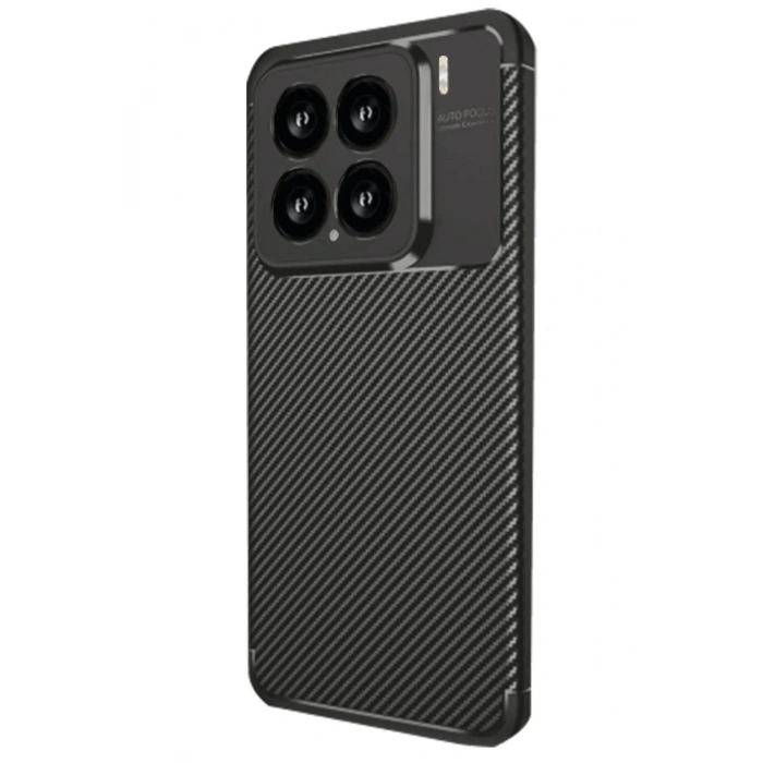 Mey İthalat®   Mi 15 Kılıf Auto Focus Karbon Kapak - Siyah