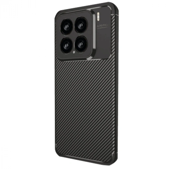 Mey İthalat®   Mi 15 Kılıf Auto Focus Karbon Kapak - Siyah