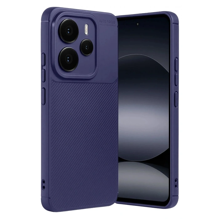 Mey İthalat®   Note 14 5G Auto Focus Karbon Kapak - Lacivert