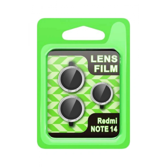 Mey İthalat®   Note 14 5G Raze Metal Kamera Lens - Gümüş