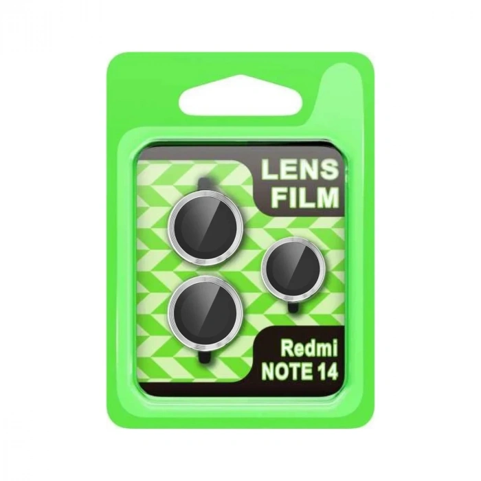 Mey İthalat®   Note 14 5G Raze Metal Kamera Lens - Gümüş