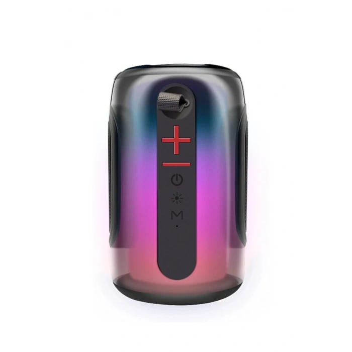 Mey İthalat®  Pluse 8 RGB Kablosuz Hoparlör - Siyah