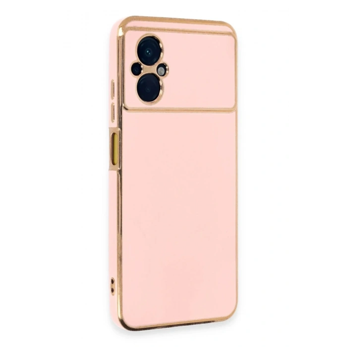 Mey İthalat®   Poco M5 Kılıf Volet Silikon - Pembe