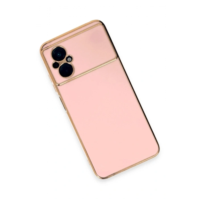 Mey İthalat®   Poco M5 Kılıf Volet Silikon - Pembe