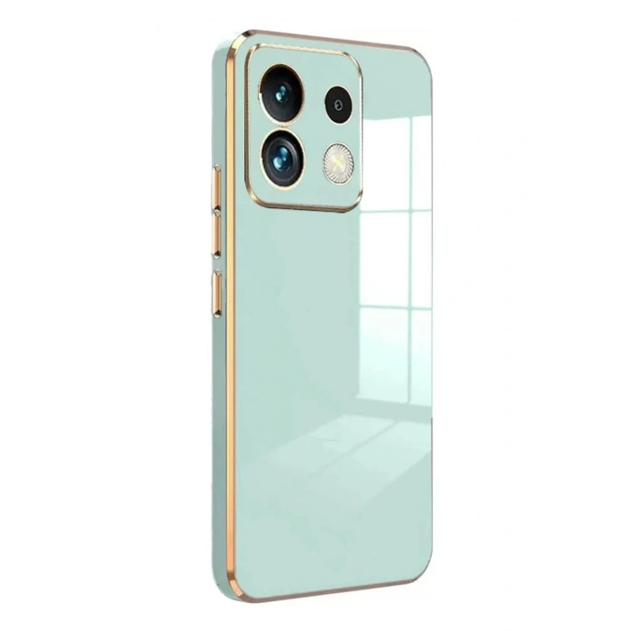 Mey İthalat®   Poco M6 Pro 4G Kılıf Volet Silikon - Açık Yeşil