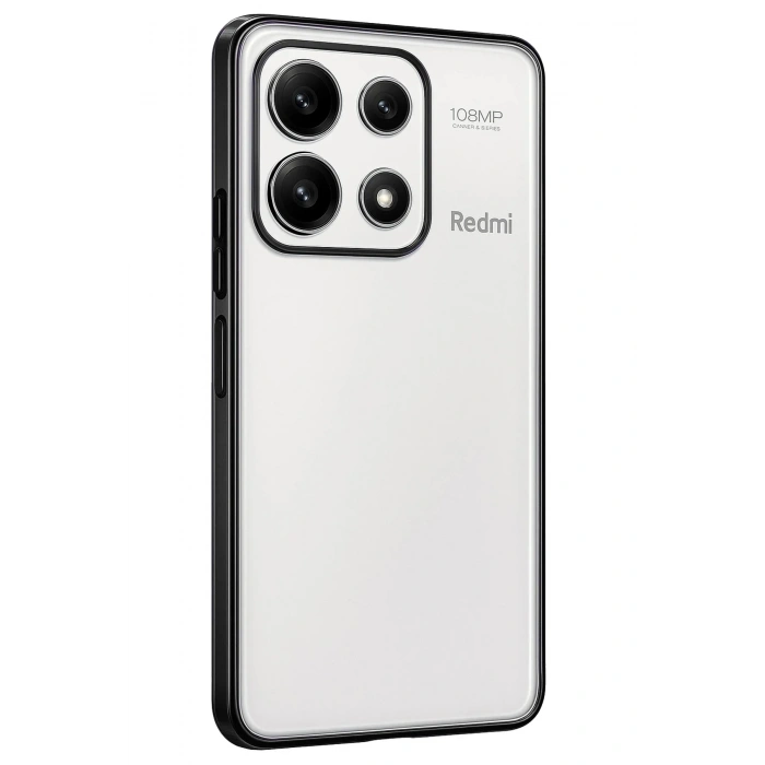 Mey İthalat®   Poco X6 Pro Kılıf  Lensli Silikon - Siyah