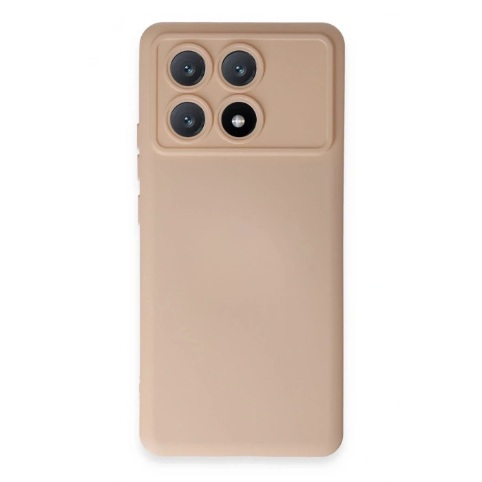 Mey İthalat®   Poco X6 Pro Kılıf Nano içi Kadife Silikon - Pudra