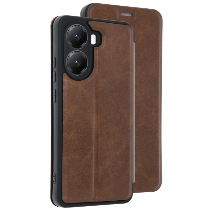 Mey İthalat®   Poco X7 Pro Kılıf Flip Cover - Taba