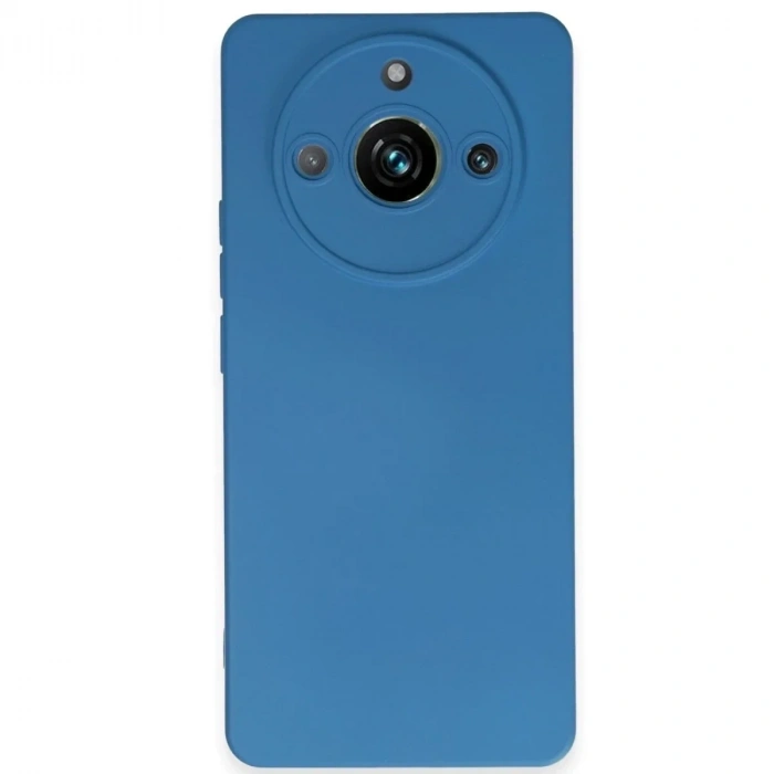Mey İthalat®  Realme 11 Pro Kılıf Nano içi Kadife Silikon - Mavi