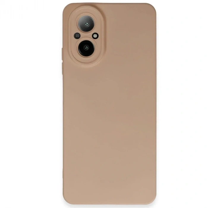 Mey İthalat®  Realme 12 Lite Kılıf Nano içi Kadife Silikon - Pudra