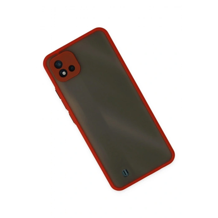 Mey İthalat®  Realme C11 2021 Kılıf Montreal Silikon Kapak - Kırmızı