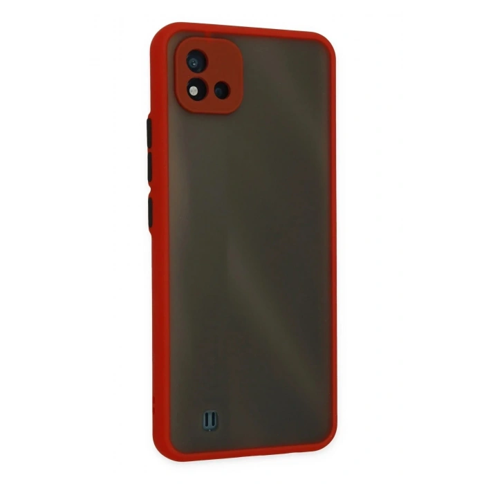 Mey İthalat®  Realme C11 2021 Kılıf Montreal Silikon Kapak - Kırmızı