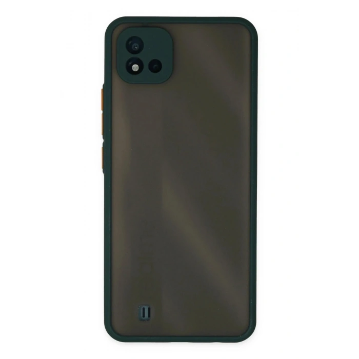 Mey İthalat®  Realme C11 2021 Kılıf Montreal Silikon Kapak - Yeşil
